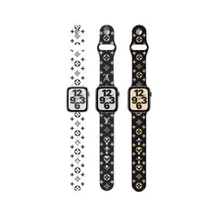 Retro Embossed Soft Silicone Apple Watch Band