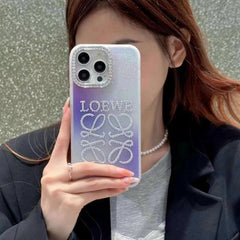 Cute gradient crystal case