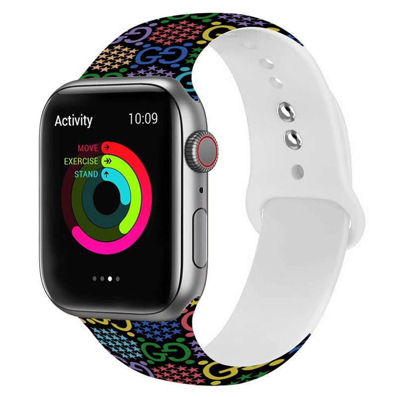 Colorful Embossed Apple Watch Band