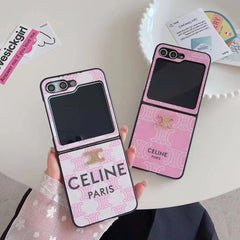 Cute Arc de Triomphe Pink Case for Galaxy Z Flip