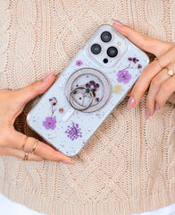 Violet Bouquet Floral MagSafe Phone Case