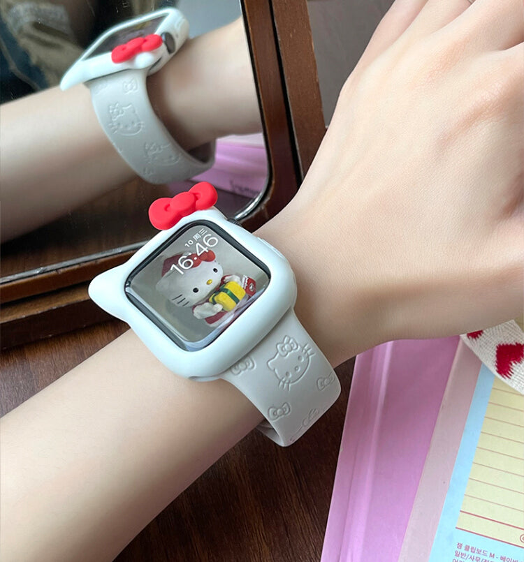 Cute cartoon silicone watch strap