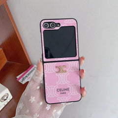 Cute Arc de Triomphe Pink Case for Galaxy Z Flip