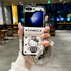 Cute Cat Bracelet Case for Galaxy Z Flip