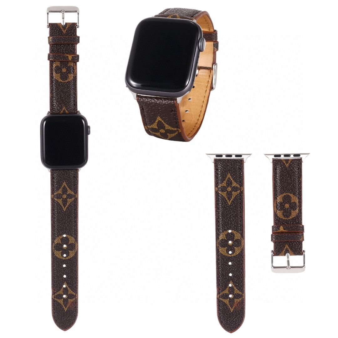 Leather Embossed Apple Watch Band