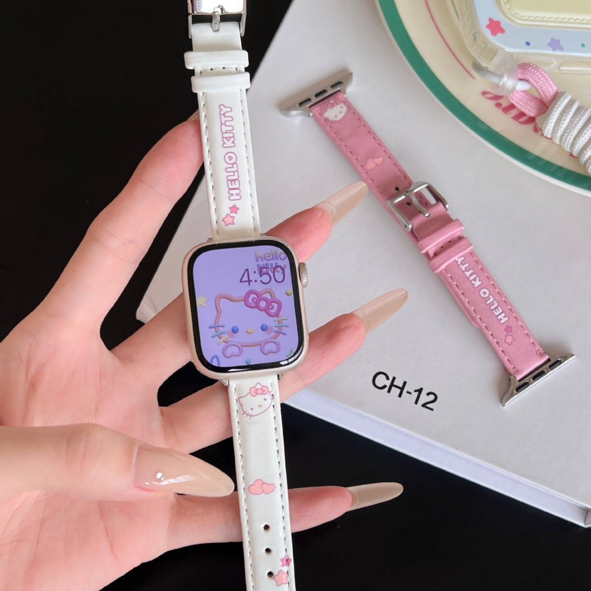 Cute cartoon leather strap