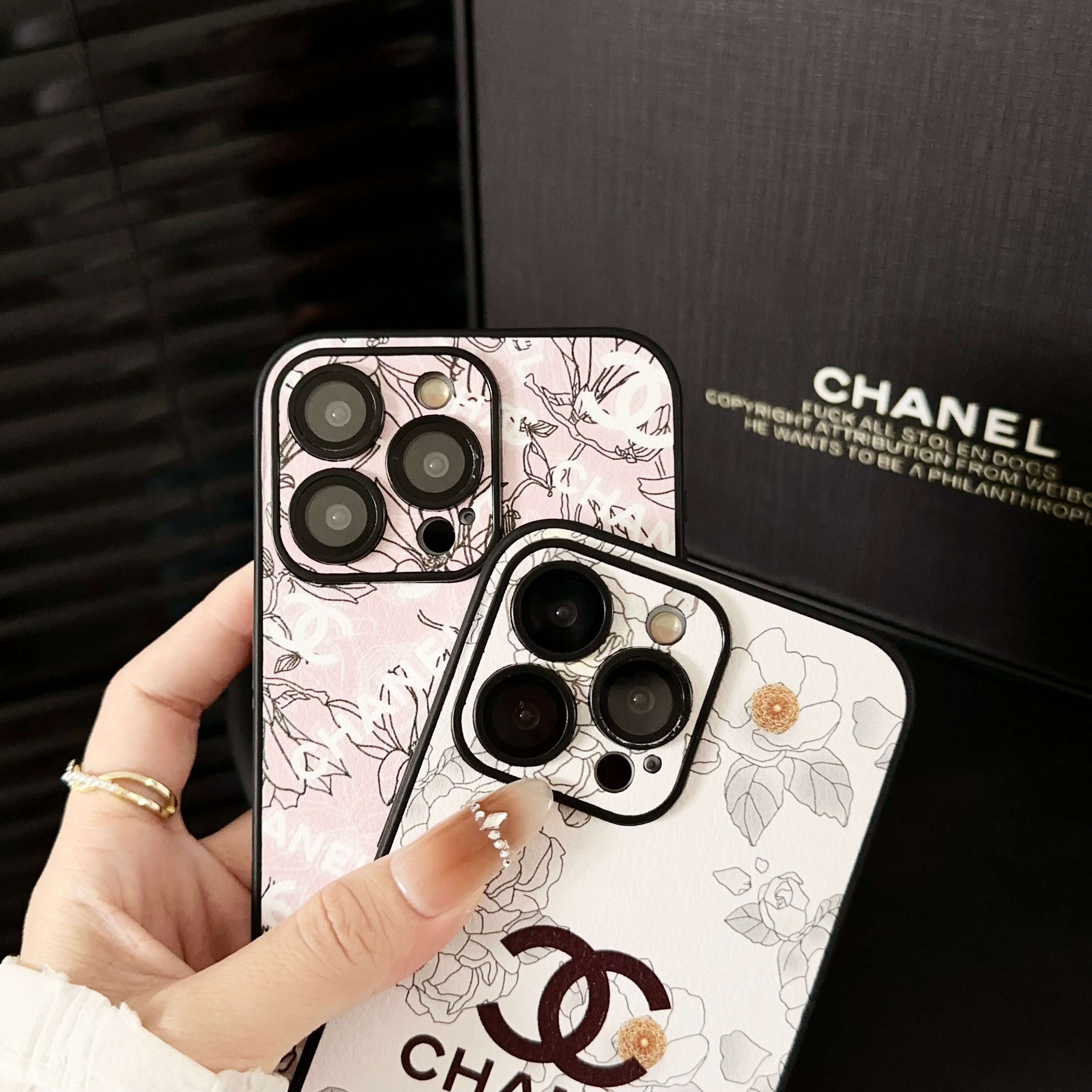 Cute leather floral case