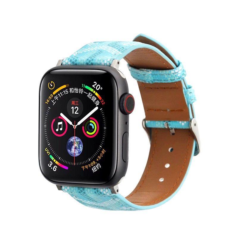 Trendy embossed leather Apple Watch Band