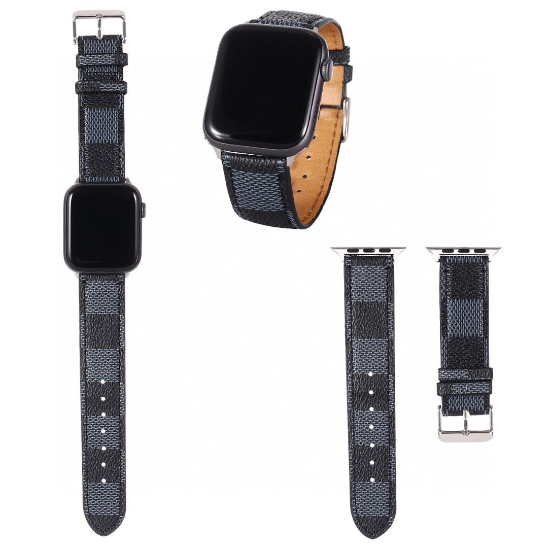 Leather Embossed Apple Watch Band