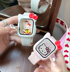 Cute cartoon silicone watch strap