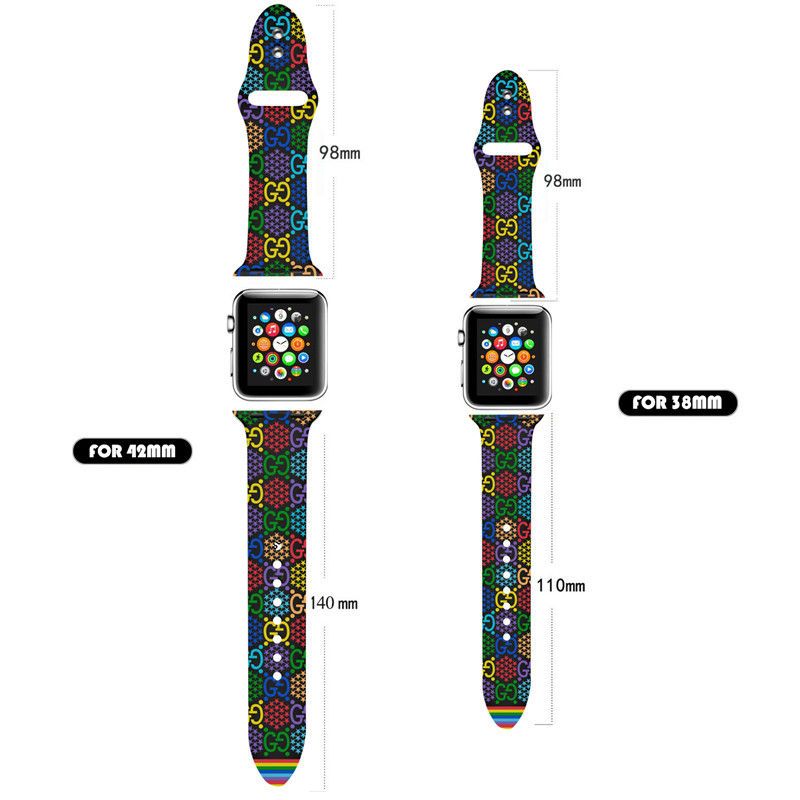 Colorful Embossed Apple Watch Band