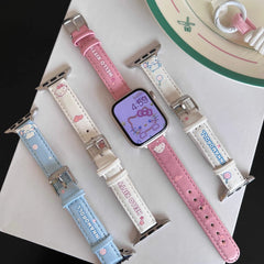 Cute cartoon leather strap