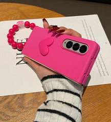 Cute Silicone Heart Fold Case