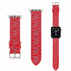 Leather Full Embossed Apple Watch Band