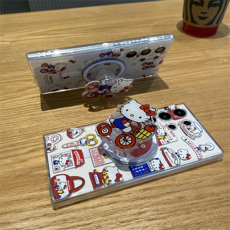 Magnetic cartoon silicone case