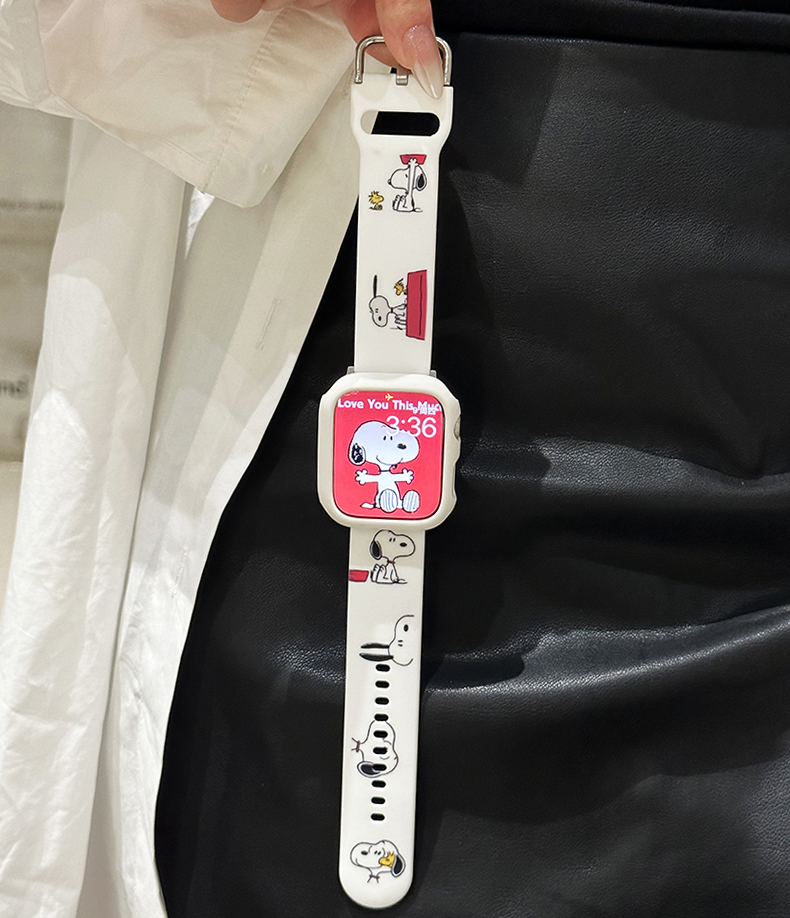 Cute cartoon silicone watch strap