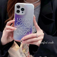 Cute gradient crystal case