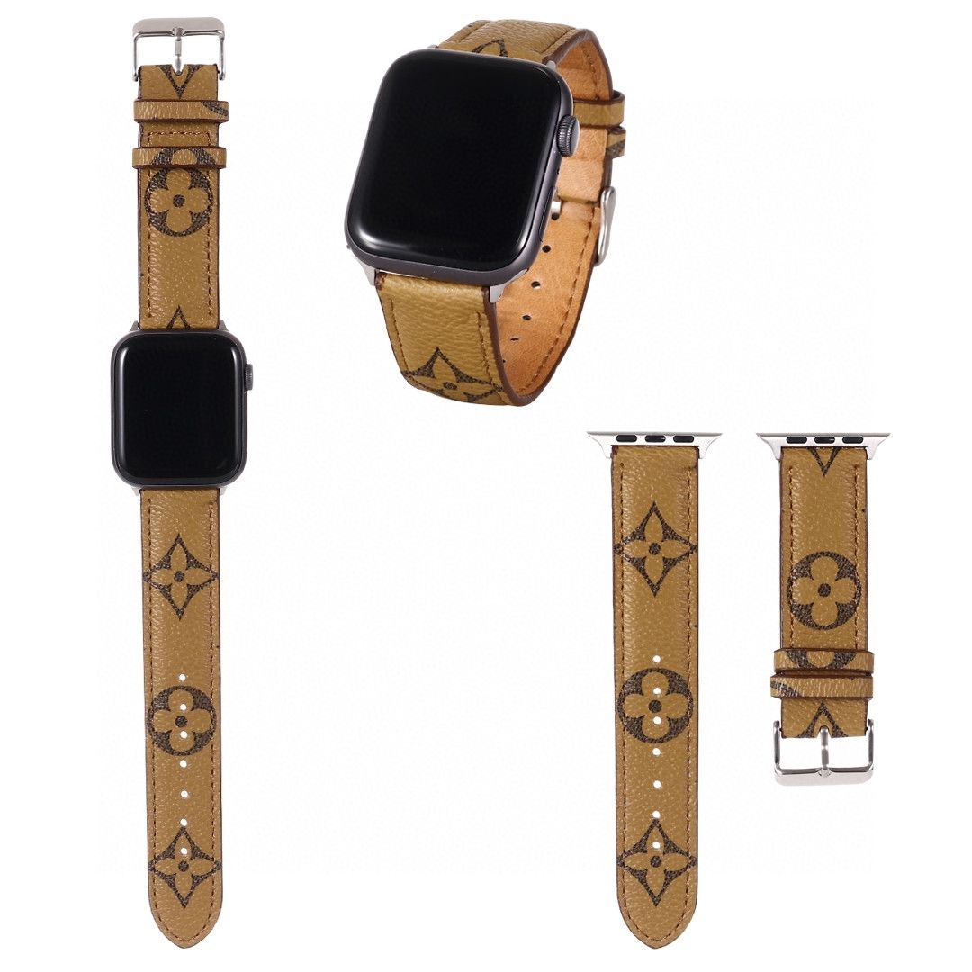 Leather Embossed Apple Watch Band