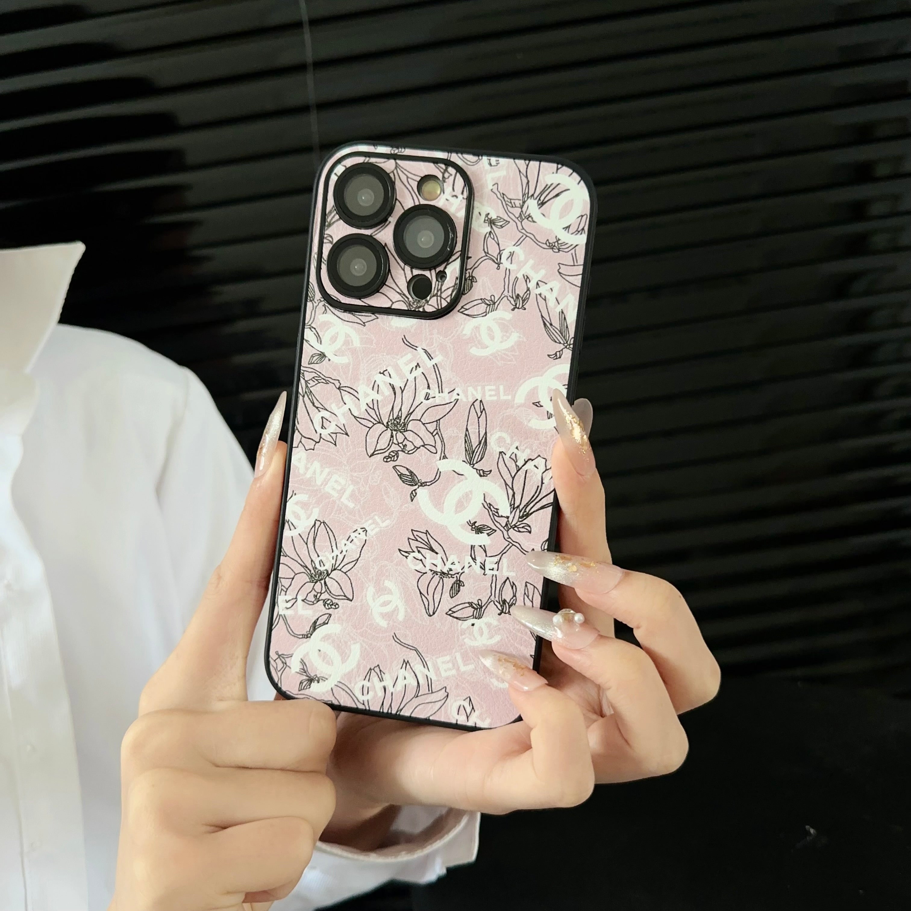 Cute leather floral case