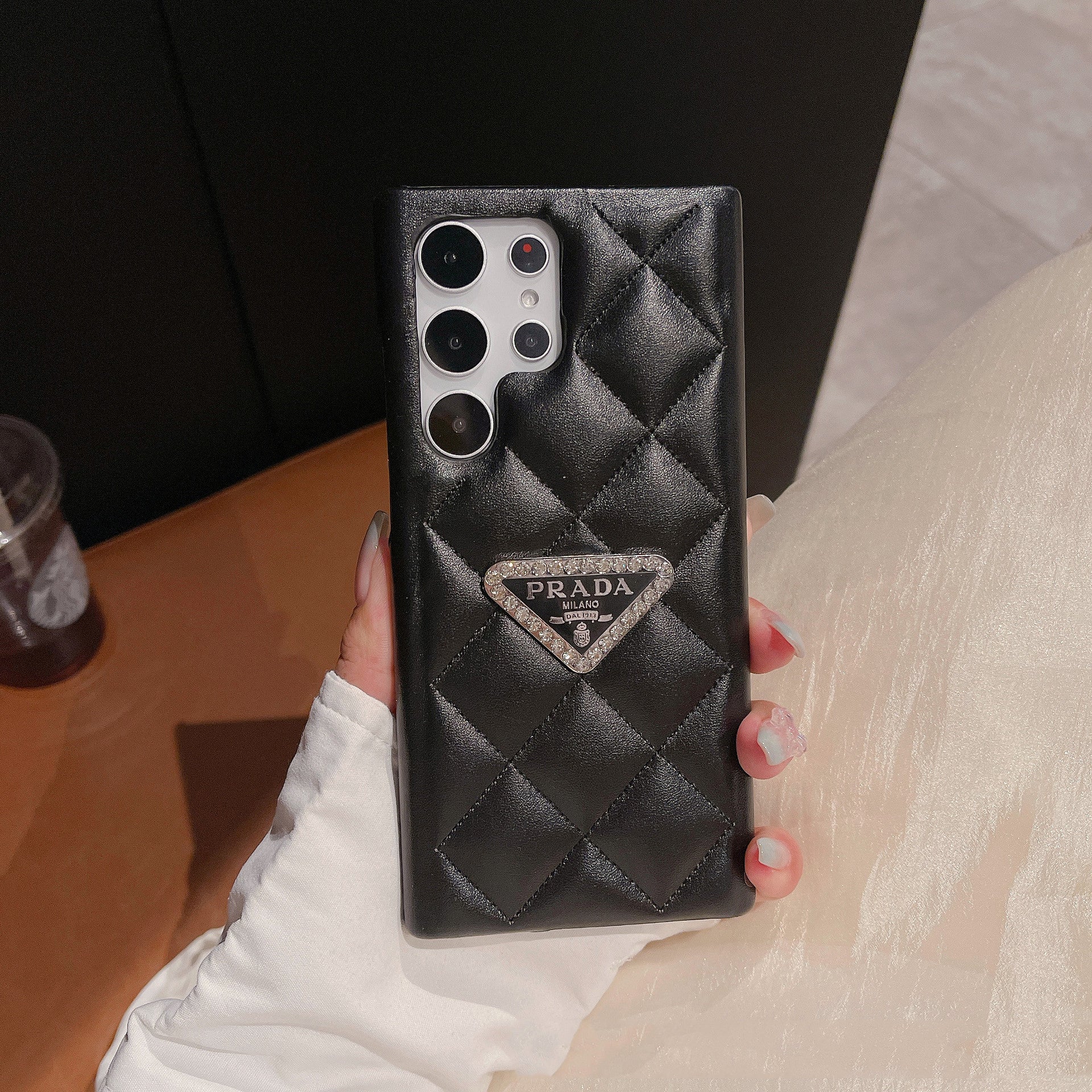 Diamond leather case