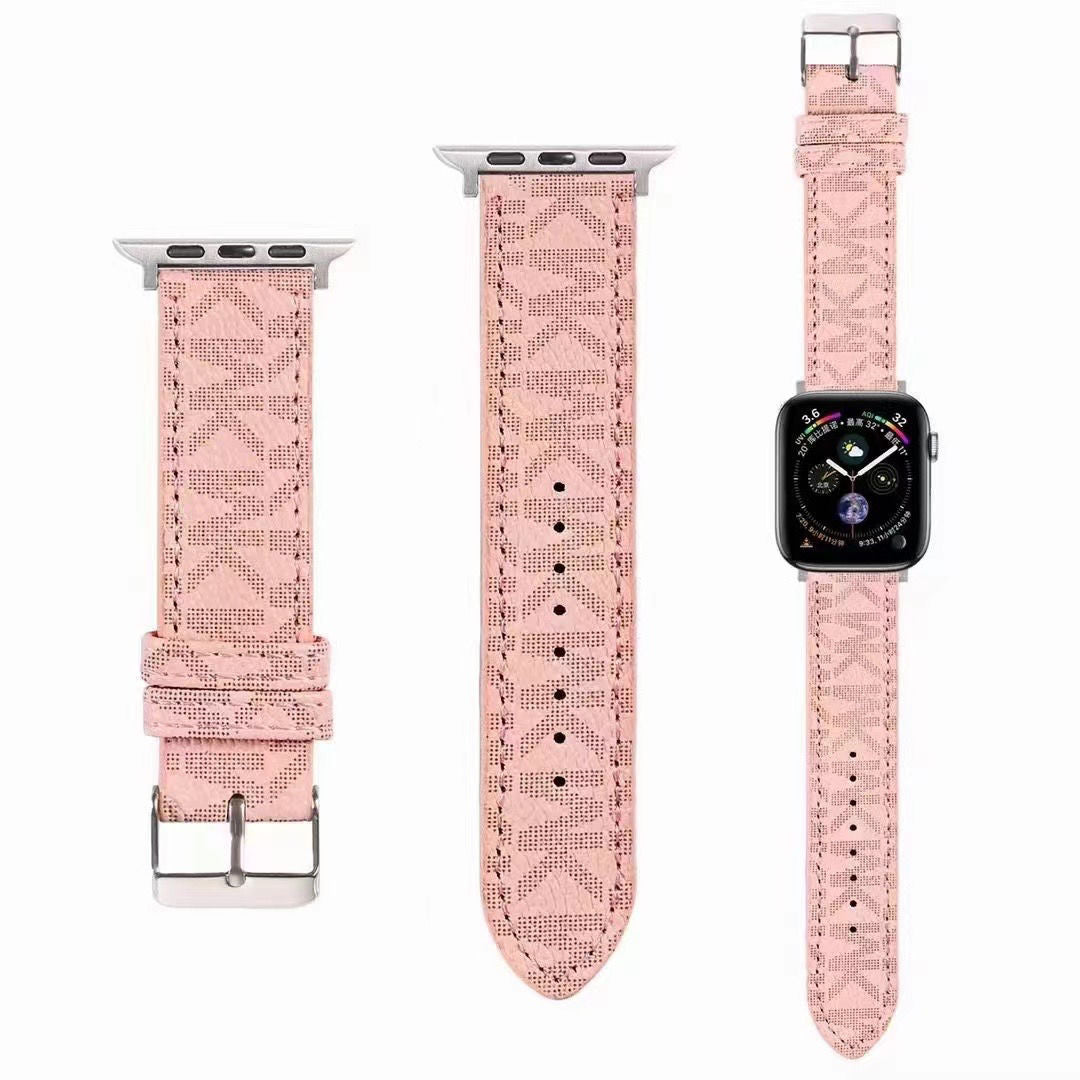 Leather Full Embossed Apple Watch Band