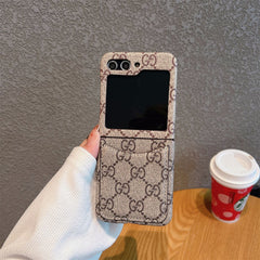 Vintage Embossed Card Case for Galaxy Z Flip