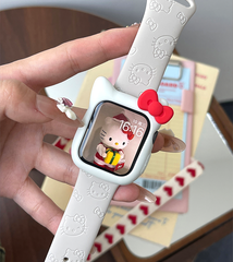 Cute cartoon silicone watch strap