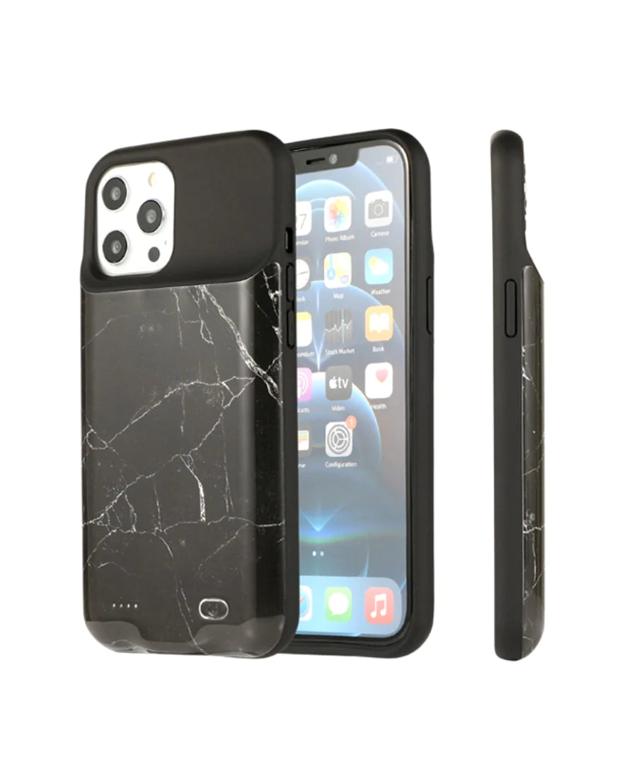 Black Marble Ultra Battery Case