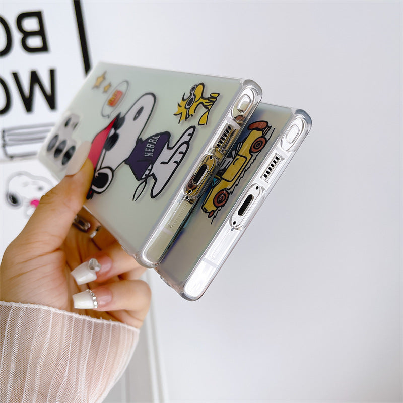 Laser cartoon silicone case