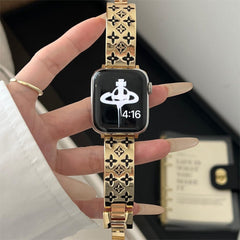 Embossed Metal Apple Watch Band