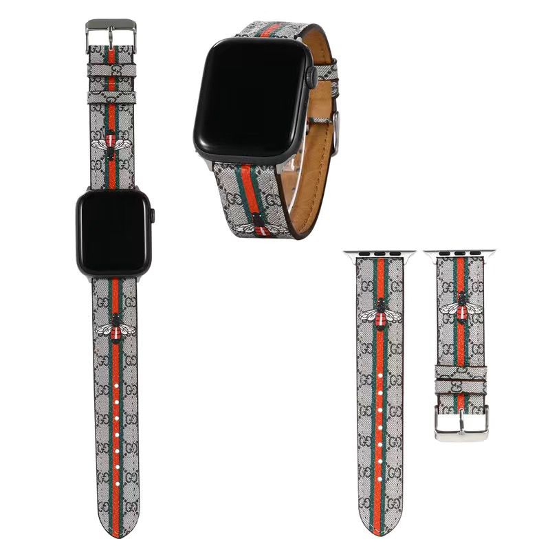 Retro Bee Pattern Apple Watch Band