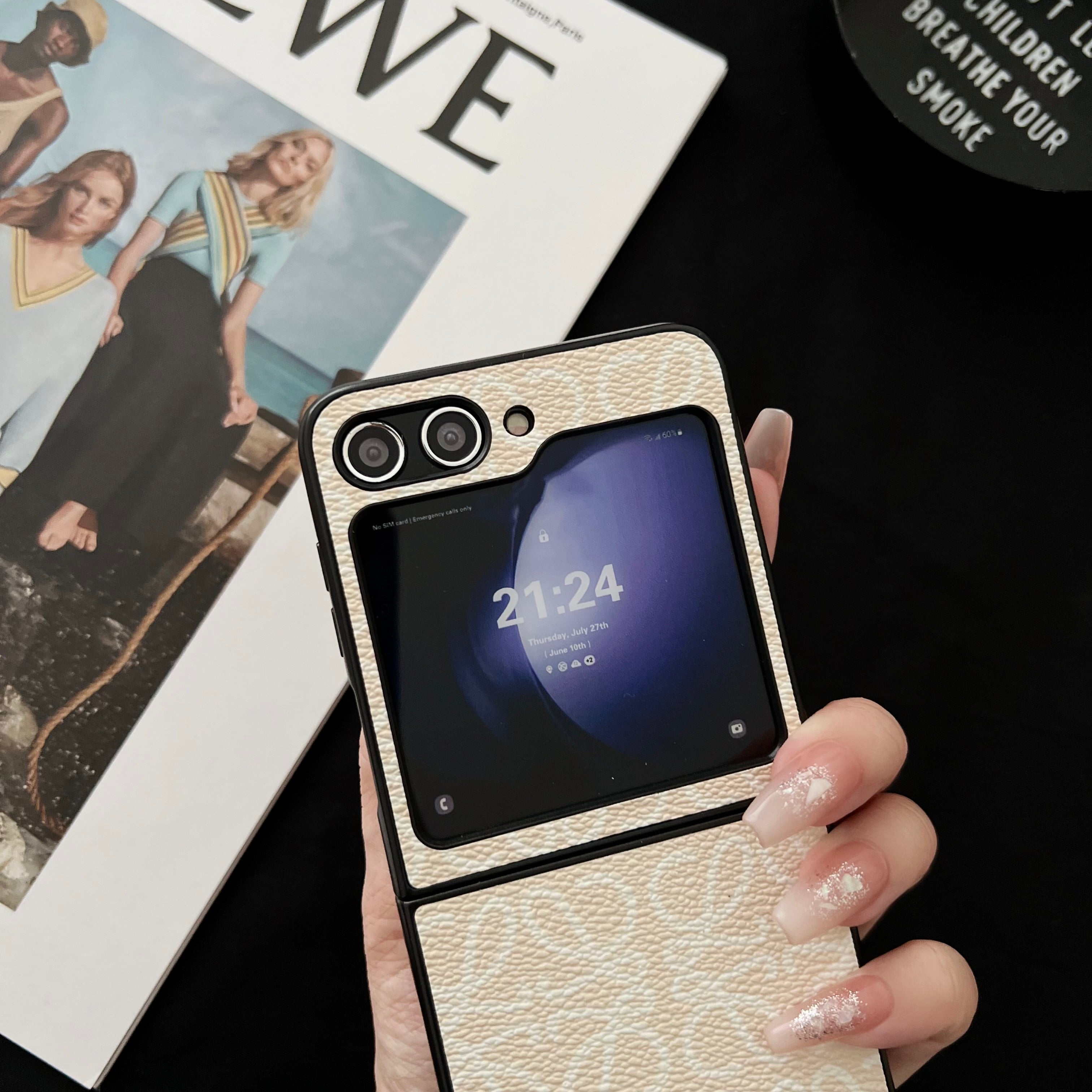 Fashion Retro Case for Galaxy Z Flip