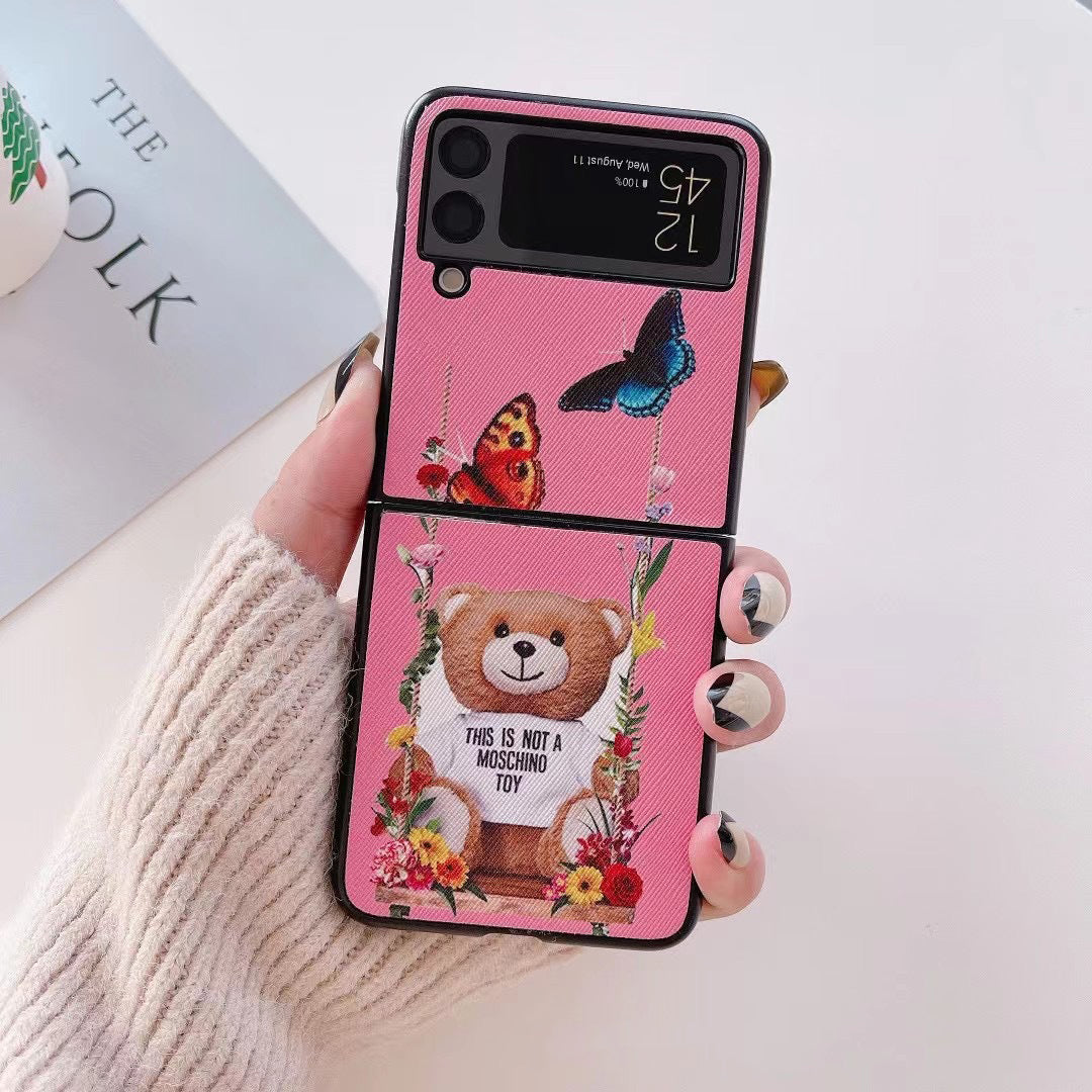 Trendy Bear Case for Galaxy Z Flip