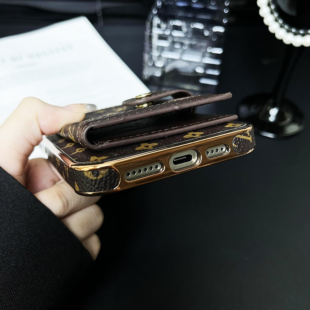 Luxury electroplated frame coin purse case