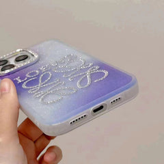 Cute gradient crystal case