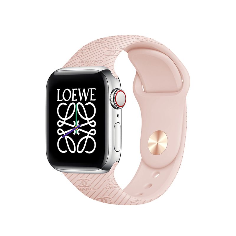 Fashion Embossed Silicone Apple Watch Band