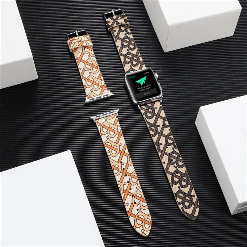 Leather Vintage Embossed Apple Watch Band