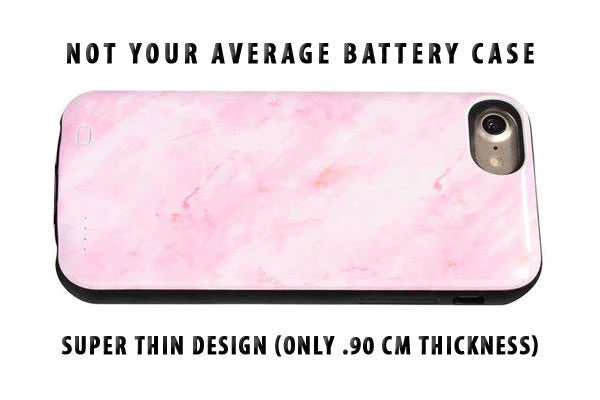 Pink Marble Battery Case