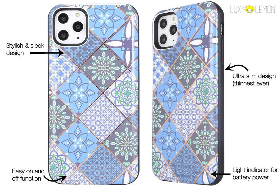 Mosaic Tile Battery Power Phone Case