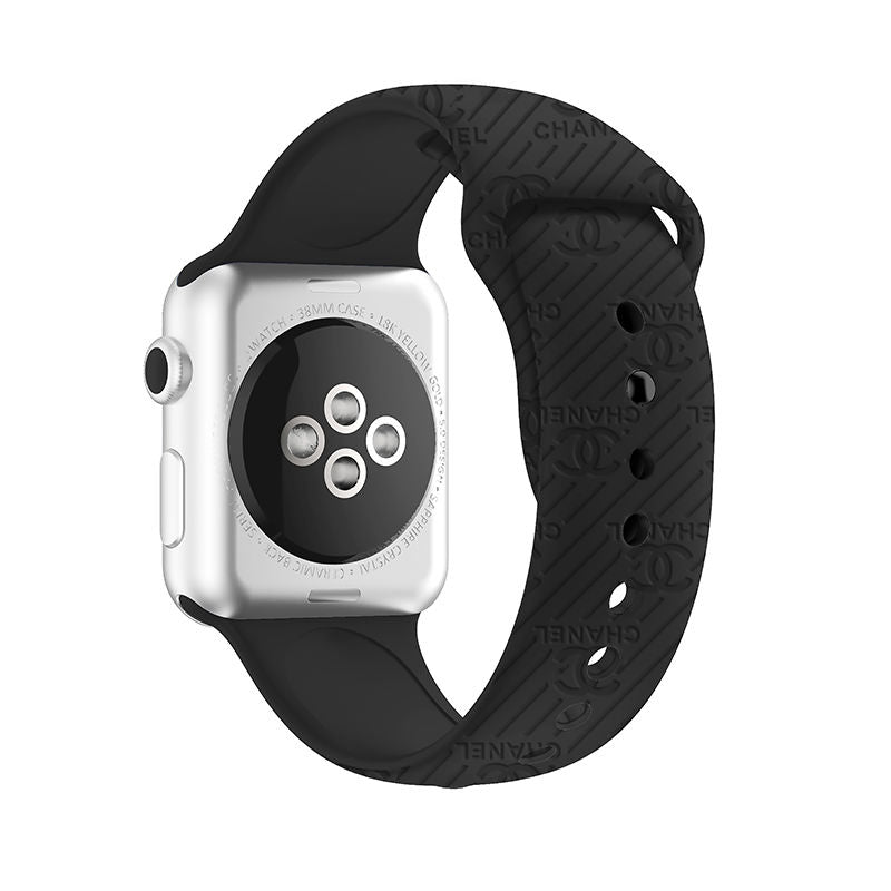 Fashion Embossed Silicone Apple Watch Band