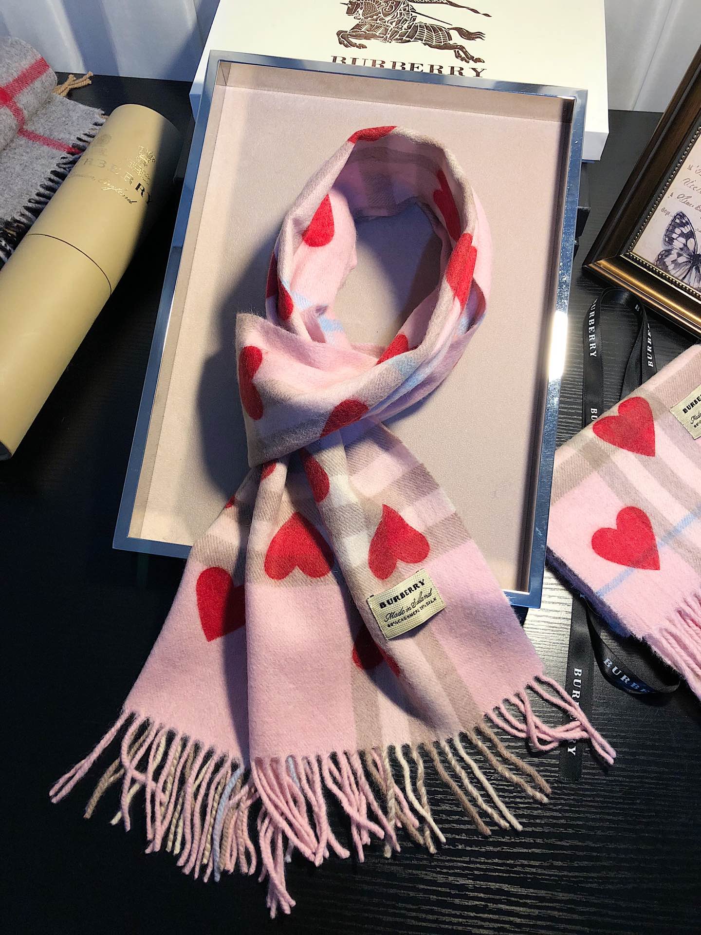 Parent-child love 100% cashmere scarf