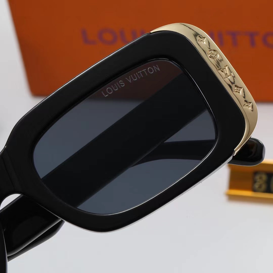 Luxury Cat-Eye Metal Square Frame Sunglasses