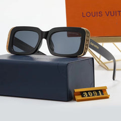 Luxury Cat-Eye Metal Square Frame Sunglasses