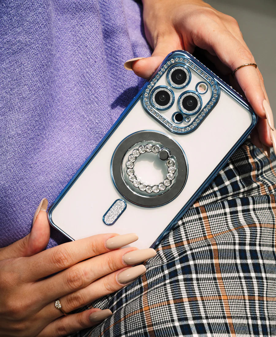 Blue Glam MagSafe Phone Case