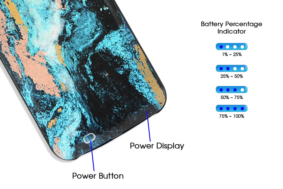 Mystic Marble Battery Case