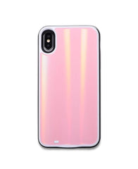 Pink Laser Holo Glass Battery Case