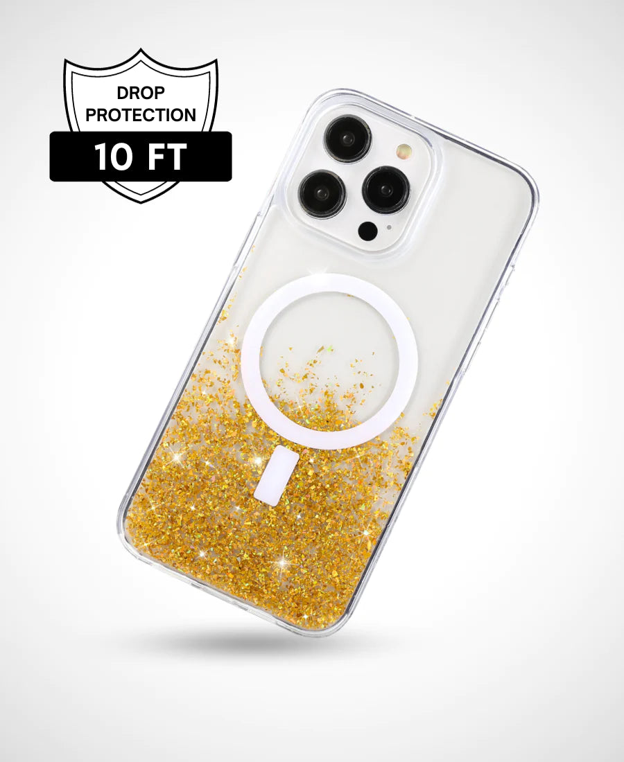 Gold Sparkle MagSafe Phone Case