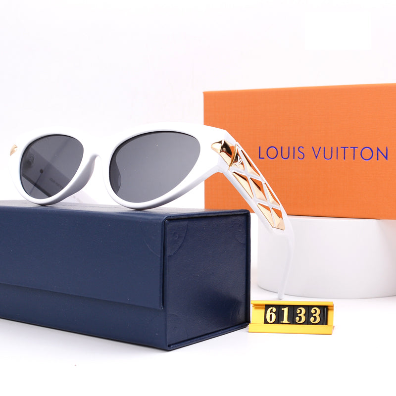 Luxe Threaded Metal Sunglasses