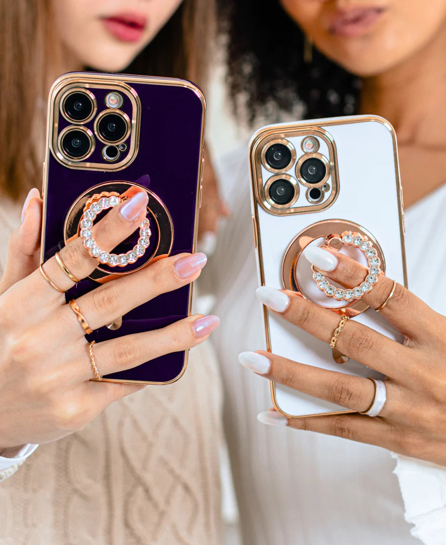 Rose Gold Diamond MagSafe Ring Holder