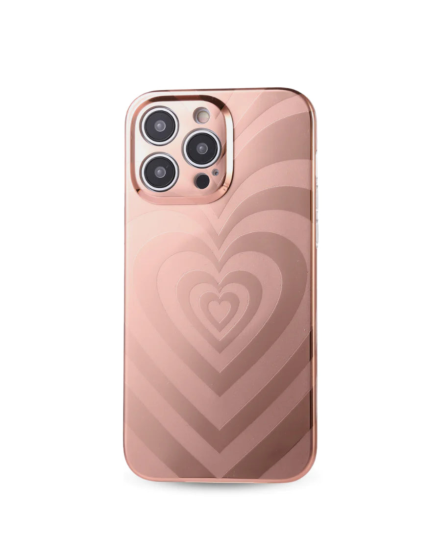 Rose Gold Hearts MagSafe Phone Case